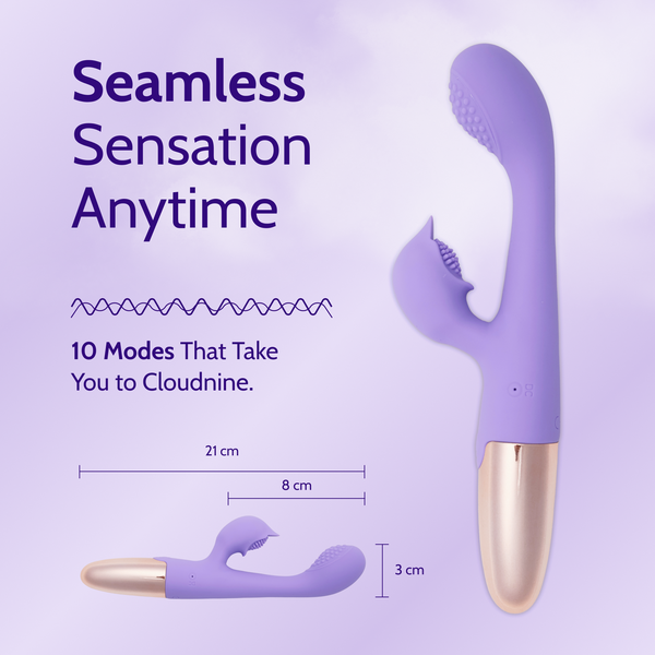 Purple Rebecca Crescendo dual-purpose Massager
