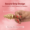 Silver-Gold Curved Step design Stainless Steel Therapeutic Massage Tool - 4