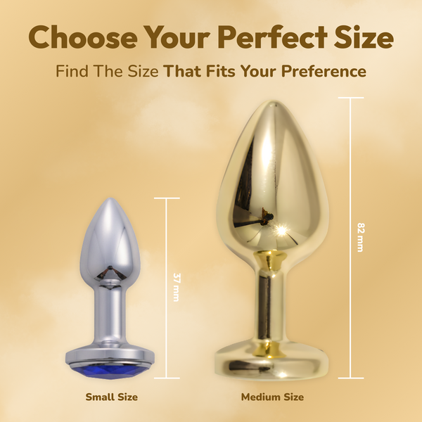 Silver & Gold Stainless Steel anal plug Manual Musculoskeletal Therapy Devices