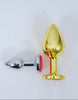Silver & Gold Stainless Steel anal plug Manual Musculoskeletal Therapy Devices - 3